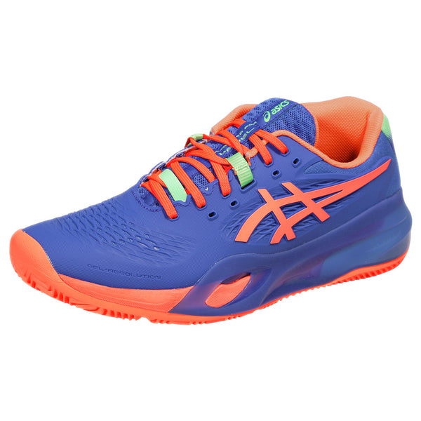 asics GEL-RESOLUTION X 25.5 2Eネイビー/オレンジ Asics Men's Gel-Resolution X - Padel - Dark Cobalt/Vivid Coral