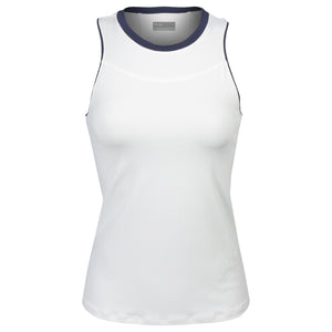 Lija Women's The One To Beat Gracey Tank - White/Marine