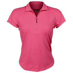 Lija Women's The One To Beat Sly Zip Mock - Pink Raspberry