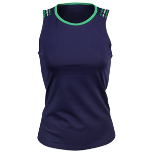 Sofibella Women's Green Spirit Baseline Tank - Navy