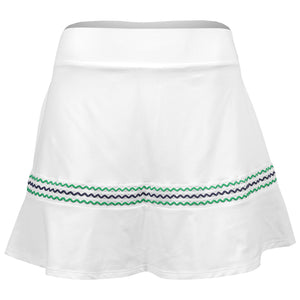 Sofibella Women's Green Spirit 14" Skort - White