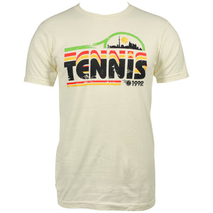 Merchant of Tennis Unisex Retro Racquet Tee - Natural