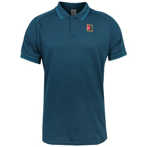 Nike Men's Heritage Polo - Blue Force/Green Abyss