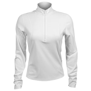 Lija Women's Nolan Mock 1/4 Zip - White