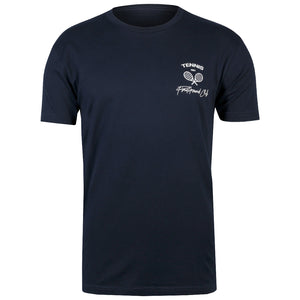 NBO Toronto Playground Club Crossed Racquet Tee - Midnight Navy