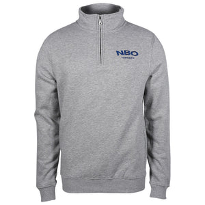 NBO Toronto Premium NBO Quarter Zip Sweater - Grey