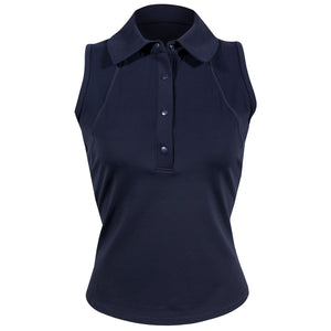 MPG Women's Cloud Club Sleeveless Polo - Navy Blazer