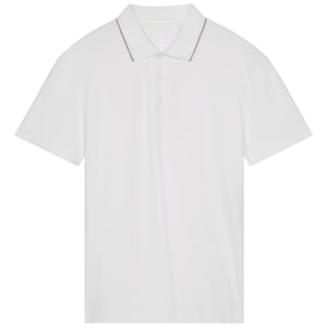 On Men's Courtside Polo - White/Sand