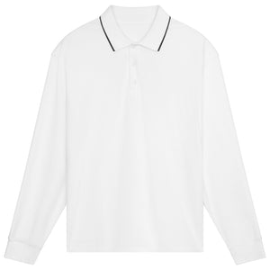 On Men's Courtside Longsleeve Polo - White