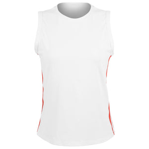 Sofibella Women's Viva Hibiscus Full Back Tank - White
