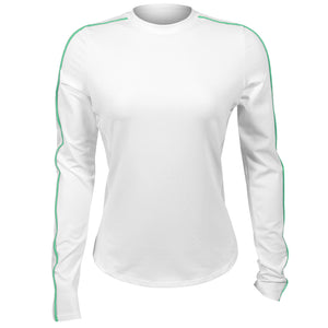 Sofibella Women's Style Icons Performance Long Sleeve Top - White/Alpine