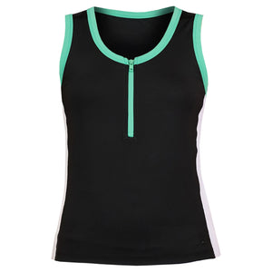 Sofibella Women's Alpine Whites Half Zip Tank - Black