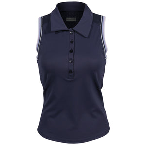 Lija Women's Born To Play Slice Polo - Dark Navy/Multi