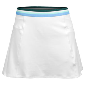 Lija Women's Match Point Step 13" Skort - White/Everglade