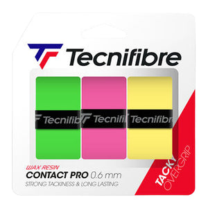 Tecnifibre Contact Pro Overgrip - 3 Pack - Multi