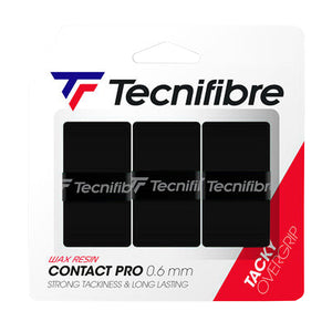 Tecnifibre Contact Pro Overgrip - 3 Pack - Black