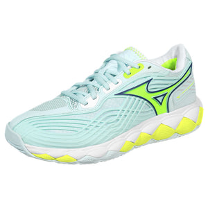 Mizuno Women's Wave Enforce Tour 2 - Ice Water/Lightning Yellow