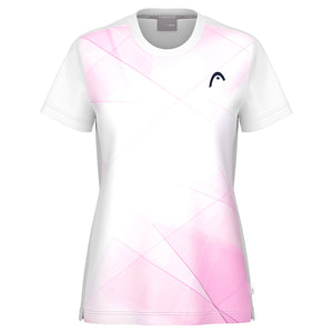 Head Girls Tie-Break T-Shirt - White/Lilac