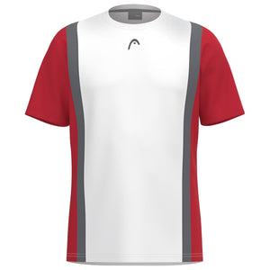 Head Boys Club Tech Tee - White/Red