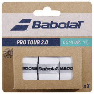Babolat Pro Tour 2.0 Overgrip - 3 Pack - White