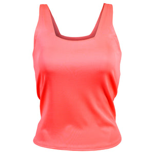 Lucky In Love Women's Glow Set Squared Up Tank - Hot Lava