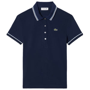 Lacoste Women's L.12.D Contract Accent Polo - Bleu Marine
