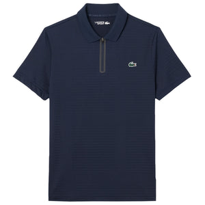 Lacoste Men's Ultra Dry Jacquard Polo - Navy Blue
