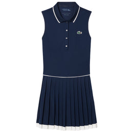 Lacoste Women's Heritage Ultry Dry Tennis Dress - Navy Blue/White