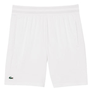 Lacoste Men's Ultra Dry Stretch Tennis Short - White
