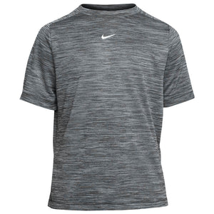 Nike Junior Multi Short Sleeve Tee - Heather Black