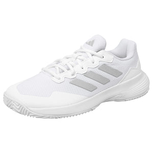 adidas Women's GameCourt 2 - Cloud White/Silver Metallic
