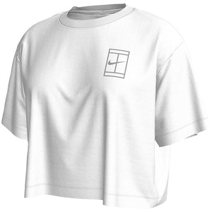Nike Women's Slam US Open Crop Tee - White