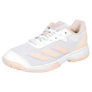 adidas Junior Courtflash K - White/Wonder Quartz