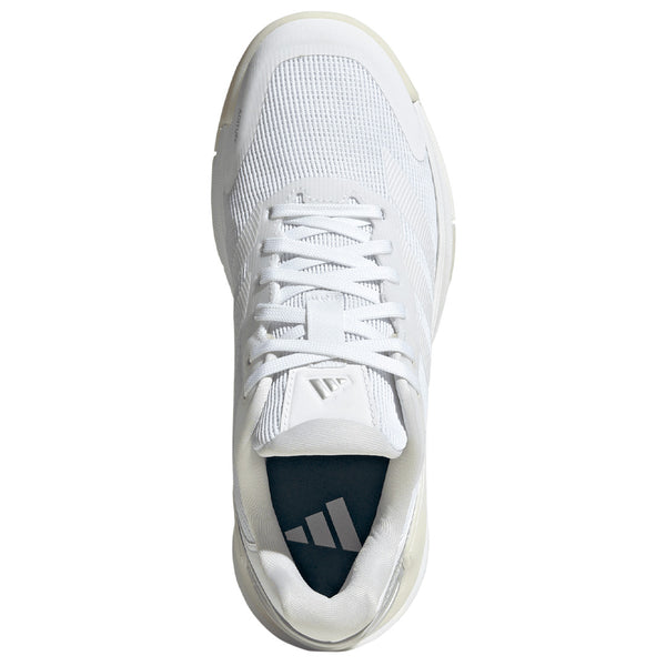adidas Women's Crazyquick LS - Padel - Cloud White/Zero Metallic