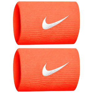 Nike Swoosh Premier Doublewide Wristbands 2 Pack - Turf Orange