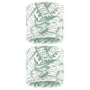 Nike Swoosh Printed Wristband 2 Pack - Cannon/White