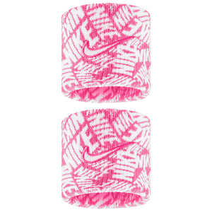 Nike Swoosh Printed Wristband 2 Pack - Playful Pink/White