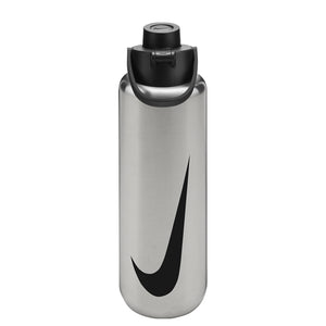 Nike Recharge Chug Stainless Steel Bottle 24oz - Brushed Stainless Steel/Black