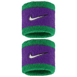 Nike Swoosh Classic Wristband 2 Pack - Clover/Fierce Purple