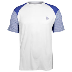 Penguin Men's Retro Block Tech Tee - Bright White