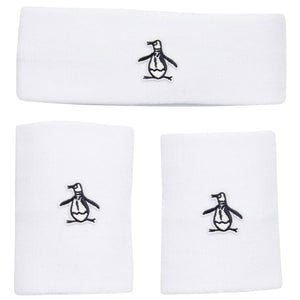 Penguin Wristband and Headband Set - Bright White