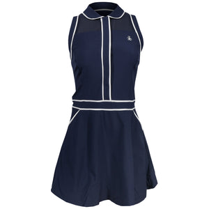 Penguin Women's Veronica Sleeveless Dress - Black Iris/Bright White