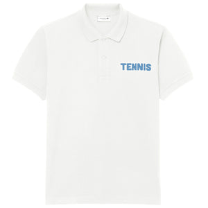 Lacoste Men's Printed Petit Pique Polo - Flour