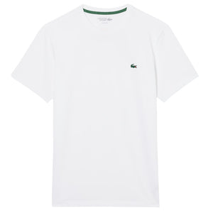 Lacoste Men's Ultra Dry Crocodile Printed Tee - White