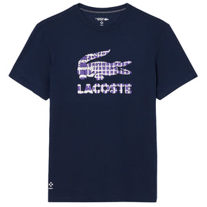 Lacoste Men's Medvedev X Tennis Tee - Navy Blue