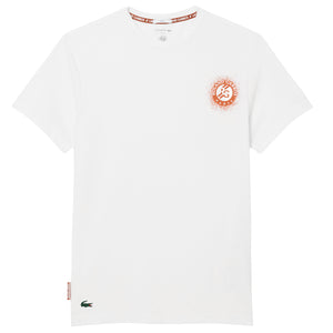 Lacoste Men's Roland Garros X Tennis Tee - White