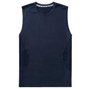 Fila Men's Essentials Short Sleeve Tank - Navy