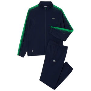 Lacoste Men's Medvedev X Tennis Track Suit - Navy Blue/Green