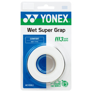Yonex Wet Super Grap - 3 Pack - White