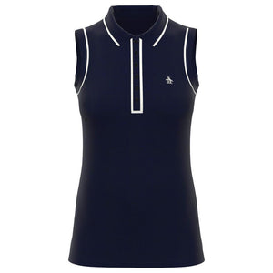 Penguin Women's Veronica Sleeveless Polo - Black Iris